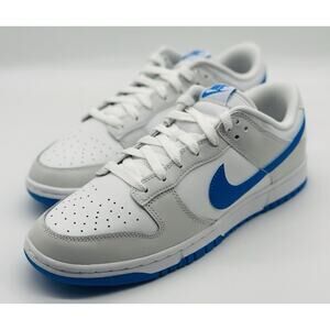 NEW Nike Dunk Low Retro Summit White Photo Blue DV0831-108 Men's Size Multi
